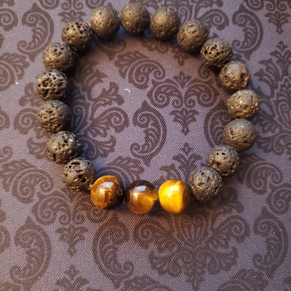 Tiger eye and lava - Picture 2 of 3